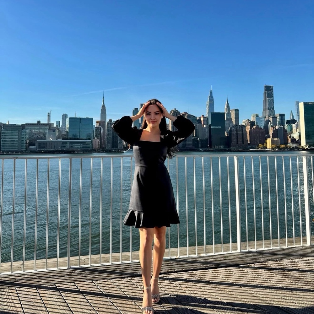 Forever 21 Black Long Sleeve Dress